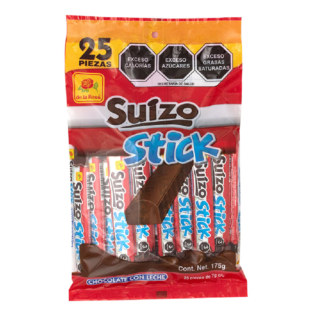 Chocolate Suizo Stick 25 piezas 10 grs