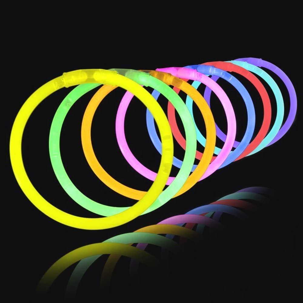 100 pulseras glow stick Mundo Fiesta