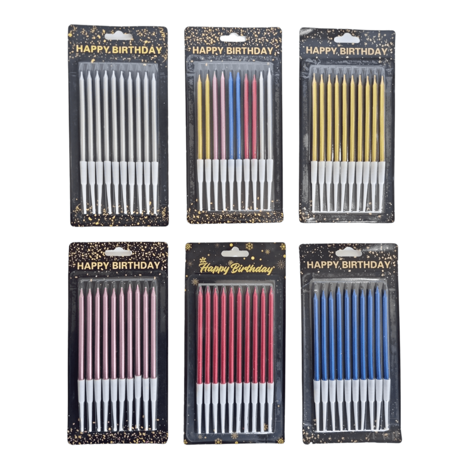 Velas caramelo metalizadas Mundo Fiesta